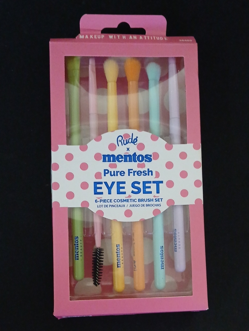 Rude x Mentos Pure Fresh Eye 6 Piece Brush Set - NIB